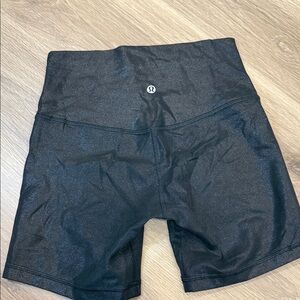 lululemon athletica shiny Black High-Rise Bike Shorts